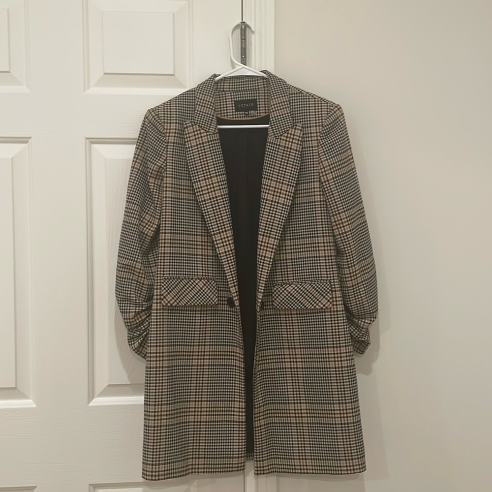 1.State checked blazer